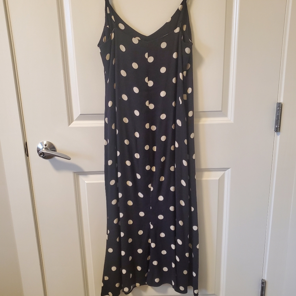 SOLD - Polka dot midi slip dress - Picture 4 of 6